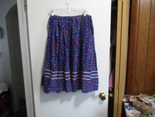 1970's WOOL Challis skirt, hand made, women's