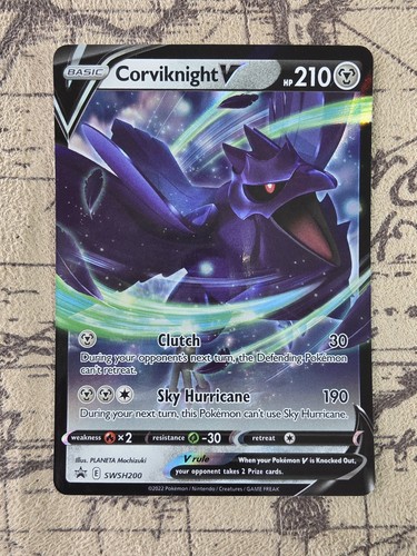 Pokemon TCG - Corviknight V SWSH200 Black Star Promo Sword & Shield NM/M English