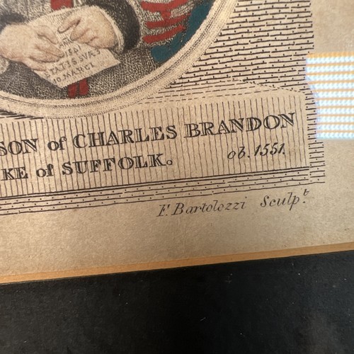 Antiker Druck CHARLES & Henry BRANDON DUKE OF SUFFOLK Bartolozzi-Holbein 1828 - Bild 8 von 11