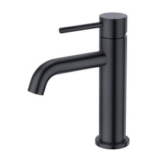 Black Single Handle Cold Water Faucet, Stainless Steel for Utility and Outdoo...