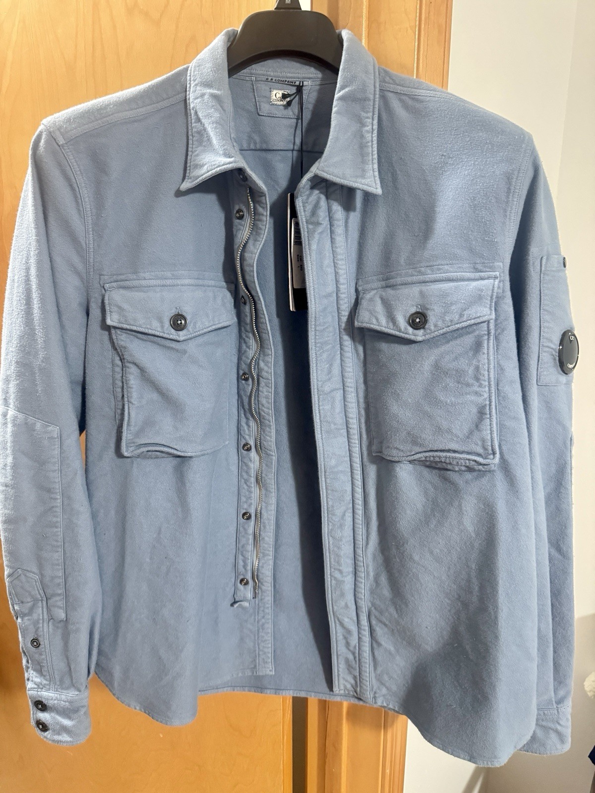 C.P. Company, CP Company Zip Button Jacket Utility Overshirt Vintage Men’s Size L Large Lens
