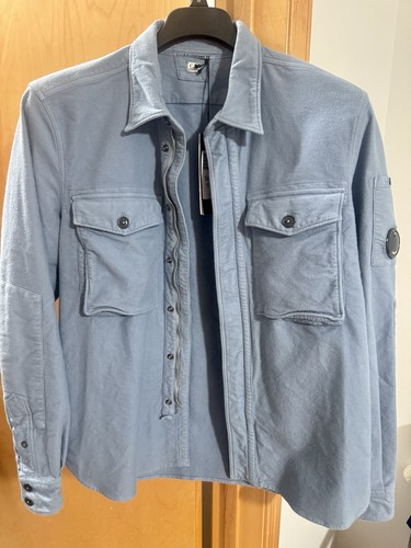 C.P. Company, CP Company Zip Button Jacket Utility Overshirt Vintage Men’s Size L Large Lens