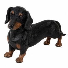 Comfy Hour 7 Inch Dachshund Statue, Black Dachshund Figurine