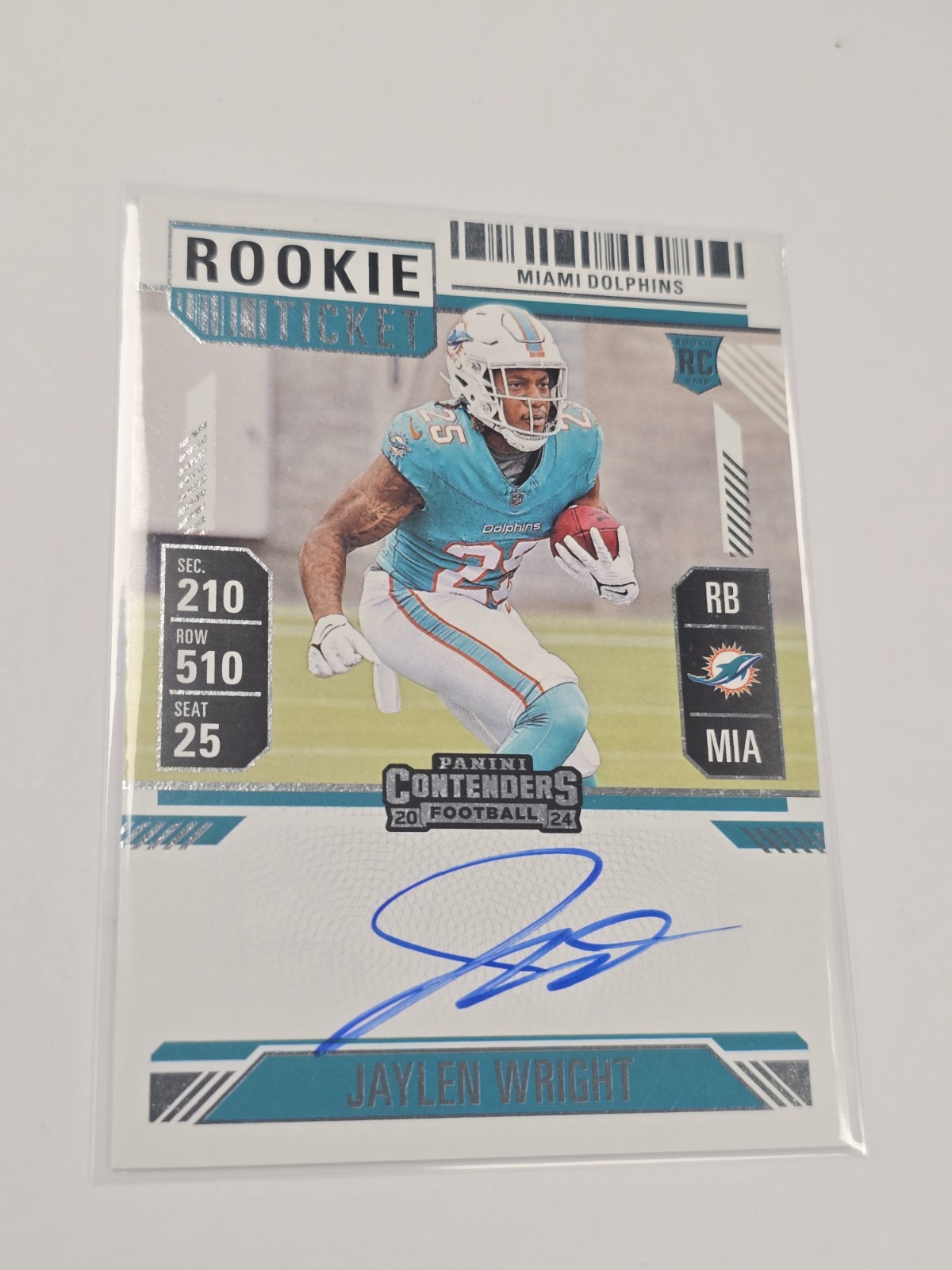 Jaylen Wright 2024 Contenders Rookie Ticket Autograph Card #132