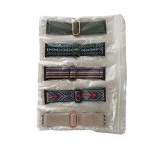 Maledan 5 Pack Stretchy Nylon Solo Loop Bands Apple Watch 38/40/41/42/44/45mm