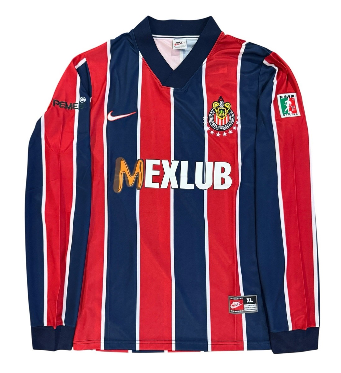 Chivas Guadalajara 2003/04 Home Jersey Nike Long Sleeve MexLub