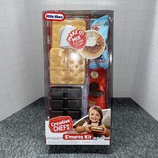LITTLE TIKES CREATIVE CHEFS MAKE IT MIX S'MORES TOY REALISTIC PLAY FAKE FOOD KIT
