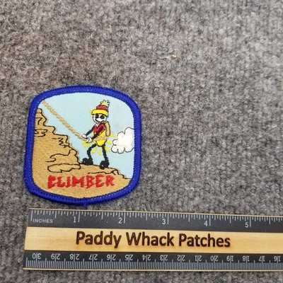 Vintage Climber Patch Mountain Climbing P2a