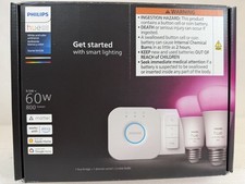 Philips Hue Starter Kit includes Bridge, 2 Smart Color A19 bulbs and Dim switch