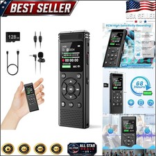 Voice Activated Recorder with Noise Reduction 136GB for Lectures Interviews