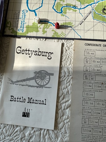 Vintage 1964 Avalon Hill Gettysburg Civil War Board Game - Picture 4 of 11