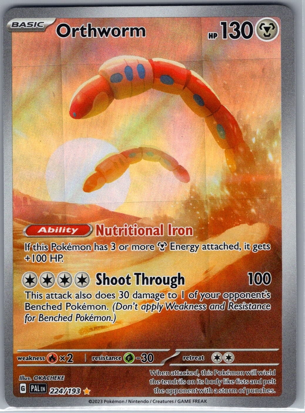 Orthworm - 224/193 SV02: Paldea Evolved - Pokemon Card - NM