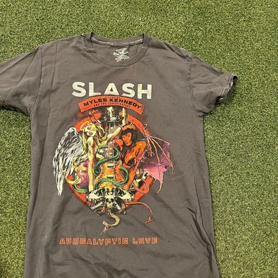 Slash Guns N' Roses Myles Kennedy The Conspirators Vintage Black T-Shirt SMALL