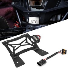 UTV Led Lighted License Plate Frames Mount Holder with Polaris RZR XP Turbo R...