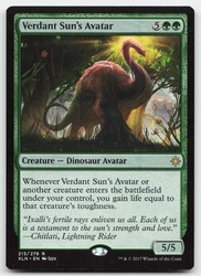 Verdant Sun's Avatar - Ixalan #213/279 Rare