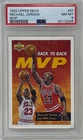 Michael Jordan 1992 Upper Deck MVP Chicago Bulls NBA Basketball Card #67 PSA 8