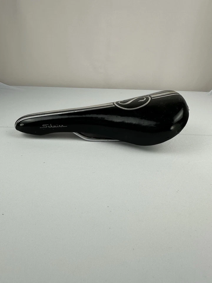 Asiento estilo BMX Schwinn negro cromo rayas S Foto 4 de 4