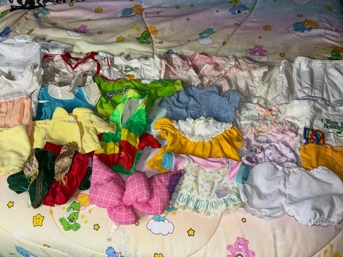 Vintage Cabbage Patch Kids/Doll Clothes TLC Lot 20+ items