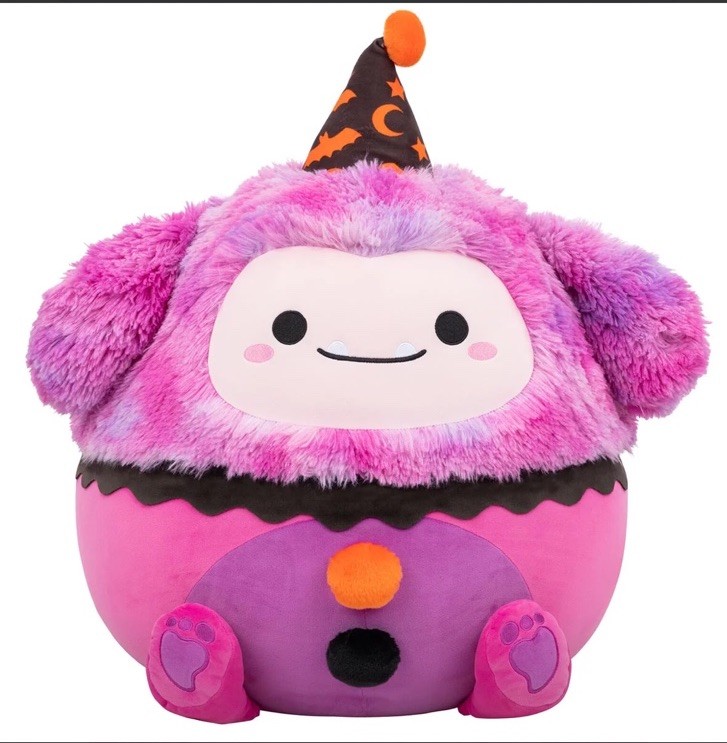 Squishmallows Woxie the Bigfoot Clown 20 inch Jumbo Pink Stuffed