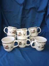 PFALTZGRAFF MISSION FLOWER KAMIONKA 16 UNCJI FILIŻANKA KAWY KUBEK ZESTAW 8 PODPÓREK KCIUKA