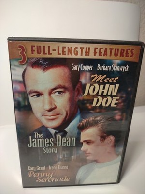 Meet John Doe / The James Dean Story / Penny Serenade DVD 3 Full Length Features