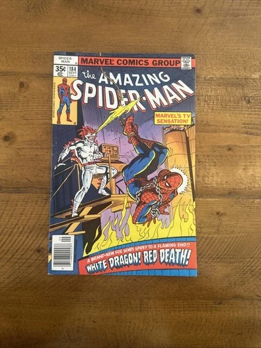 Spider-Man # 184 , Fine - , White Dragon , Red Death