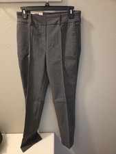 Hilary Radley Women  s Mid Rise Tummy Control Pull On Pant Size S Black/Grey NWT