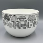 PRISTINE Vtg MCM Finel Arabia Finland Enamel Mushroom Bowl Tatti Kaj Franck 8.25 — photo 1