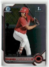 Braylin Minier RC 2022 Bowman Chrome Prospects Cincinnati Reds #BCP-93