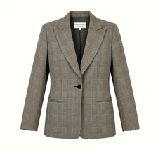 GIORGIO ARMANI Le Callezioni Glen Check Plaid 90s Blazer Pure Lana Wool, Italy 