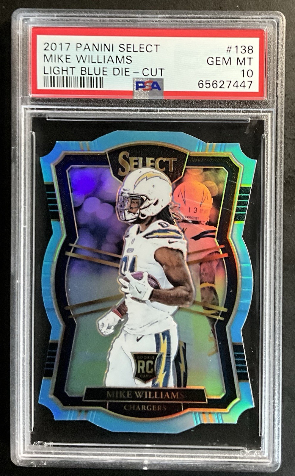 Mike Williams Panini Select #138 Light Blue Die-Cut