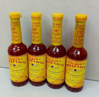 4x Lingham's Chilli Sauce 280ml Authentic Malaysian Hot Sweet Spicy Condiment
