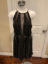 BCBG Max Azria Teena Black Lace Mini Sleeveless Dress, Size 8, NWT!