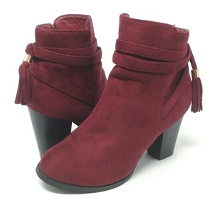 red block booties