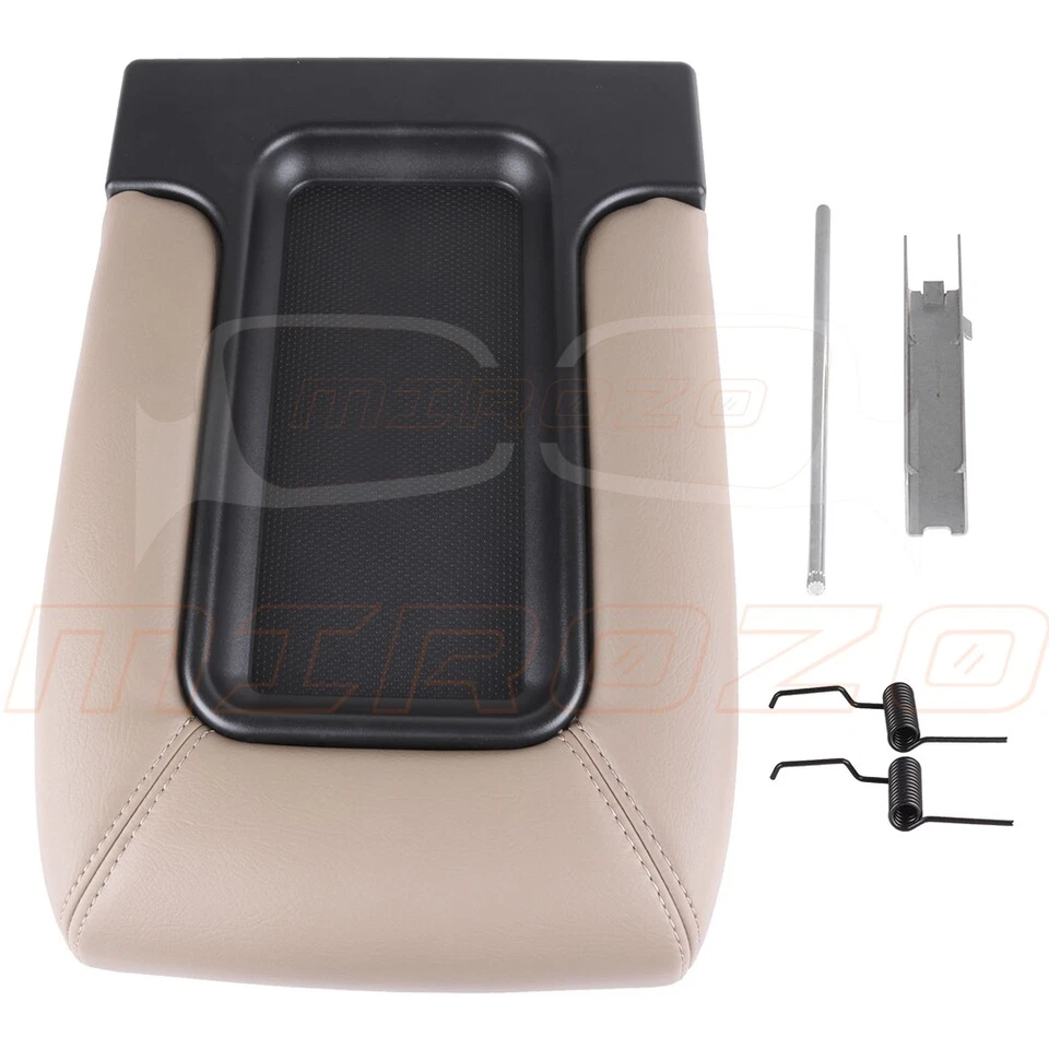 Cubierta reposabrazos tapa consola central beige para Chevrolet Silverado 1500 2001-2006 Foto 4 de 4