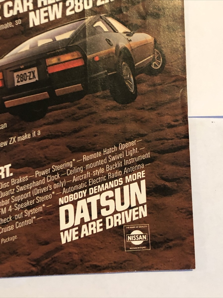 1979 Datsun 280-ZX VTG 1970s PRINT AD The First ZX - Legendary Z