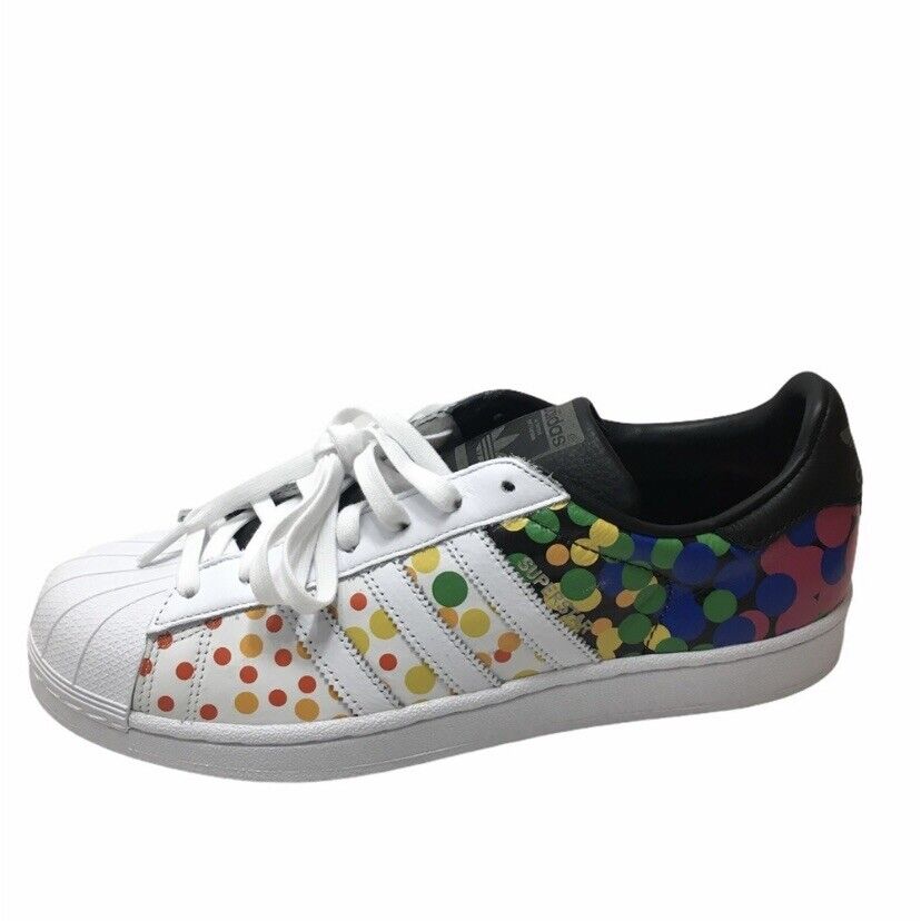 adidas Superstar Pride Pack Dotted Sneaker CM7802 Men's 10 NEW | eBay