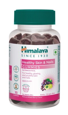 himalaya hair nail skin health gummies 30N organic collagen biotin vitamin C E