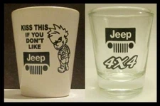 Set of 2 Jeep 1½ Shot Glass