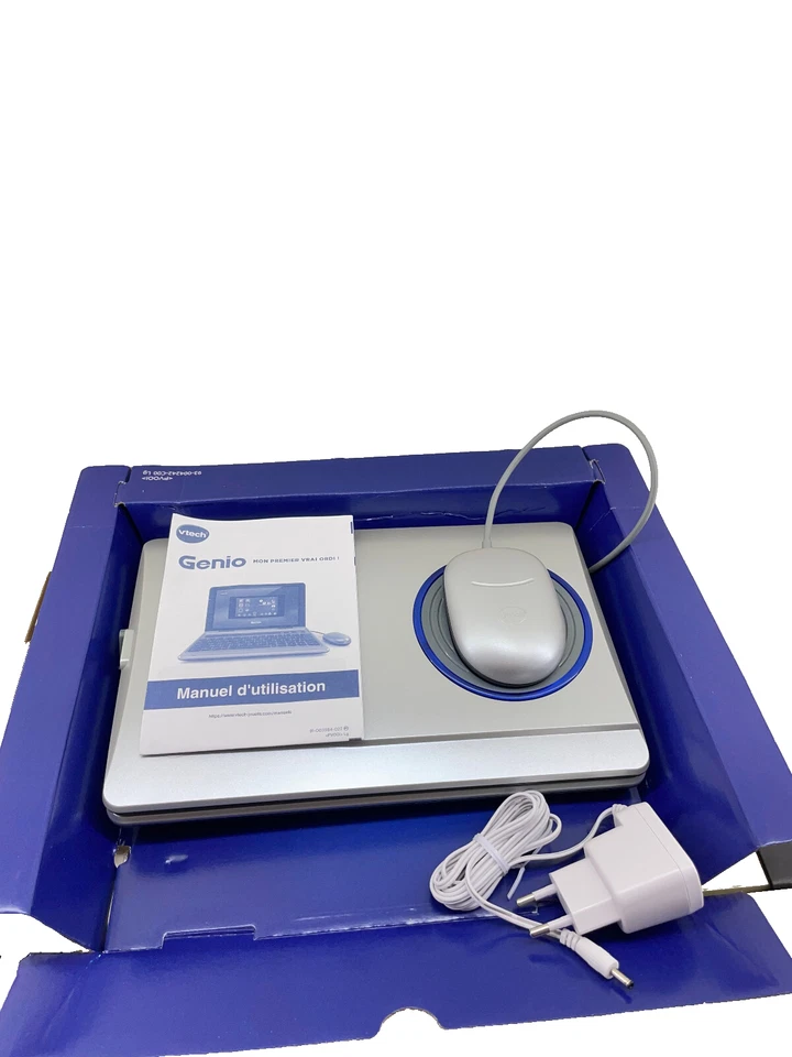 VTECH Genio Lernlaptop Kindercomputer 5'' Display 40 Lernspiele Französisisch Vr - Bild 2 von 3