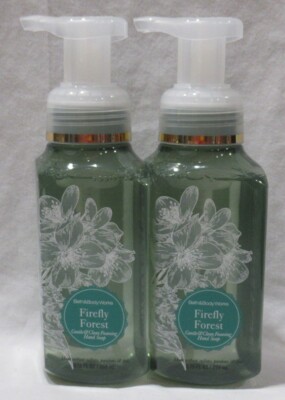 Bath & Body Works Gentle & Clean Foaming Hand Soap Lot Set of 2 FIREFLY FOREST