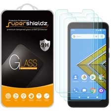 3-Pack Supershieldz Tempered Glass Screen Protector for Cricket Icon