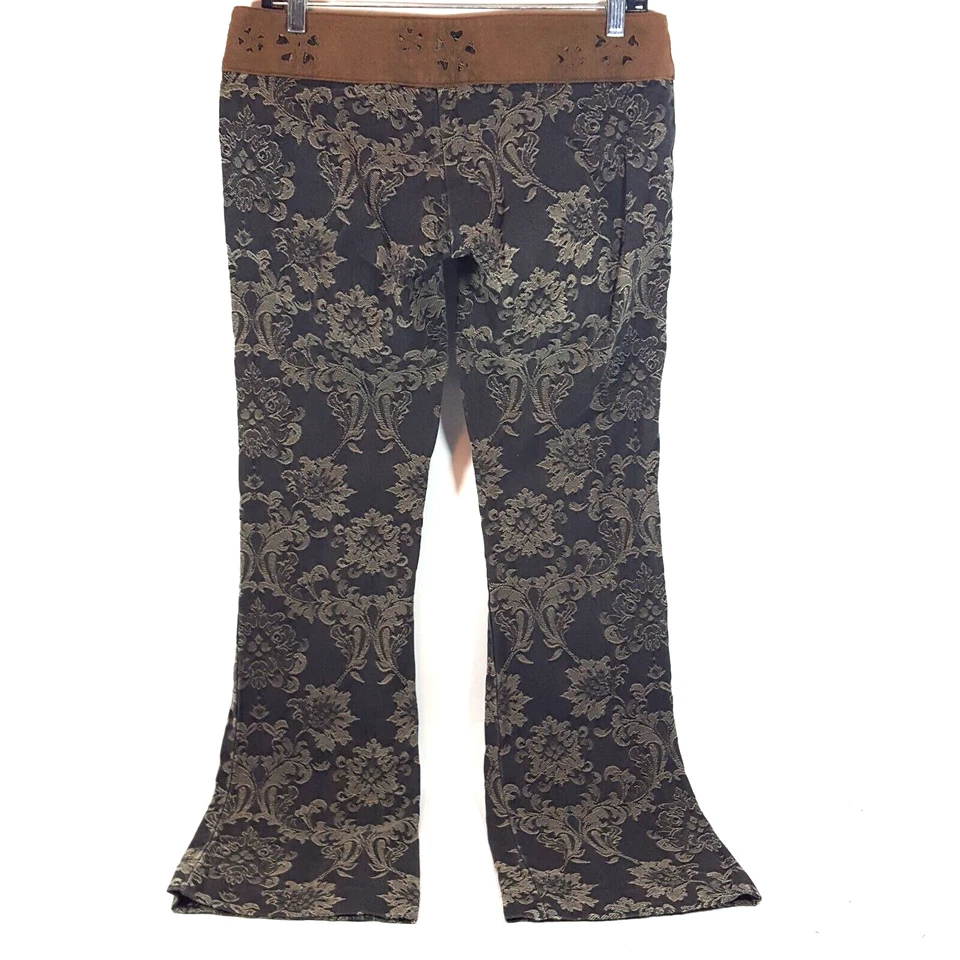 Pantalones para mujer Buffalo David Bitton vintage color tostado carbón corte bota tiro bajo 30 Foto 3 de 4