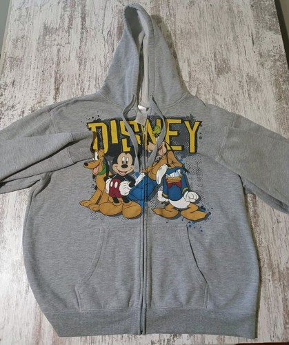 Vintage Disney Sweatshirt Unisex XL Hoodie Full Zip Figuren 2000er Y2k Mickey