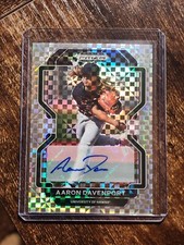 Aaron Davenport 2022 Prizm Draft POWER PLAID Auto /17 SP GUARDIANS STAR PROSPECT