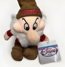 Disney Snow White  the Seven Dwarfs GRUMPY 8" Bean Bag Plush Toy