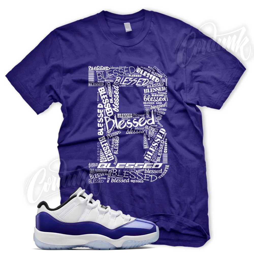 Concord u0026#034;B BLESSEDu0026#034; Sneaker T Shirt for J1 11 Retro XI u0026#034; Concord Sketchu0026#034; | eBay