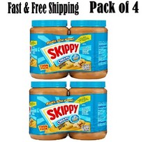 Skippy Creamy Peanut Butter Spread 48 oz, 4 pk , SEALED ITEM 