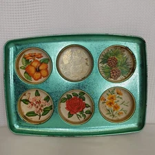 Vintage Cape Cod Massachusetts Souvenir Tray Drink Beverage Tin Serving 