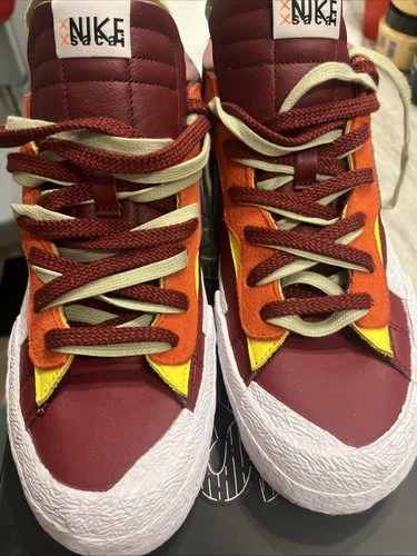 Size 10 - Nike KAWS x sacai x Blazer Low Team Red